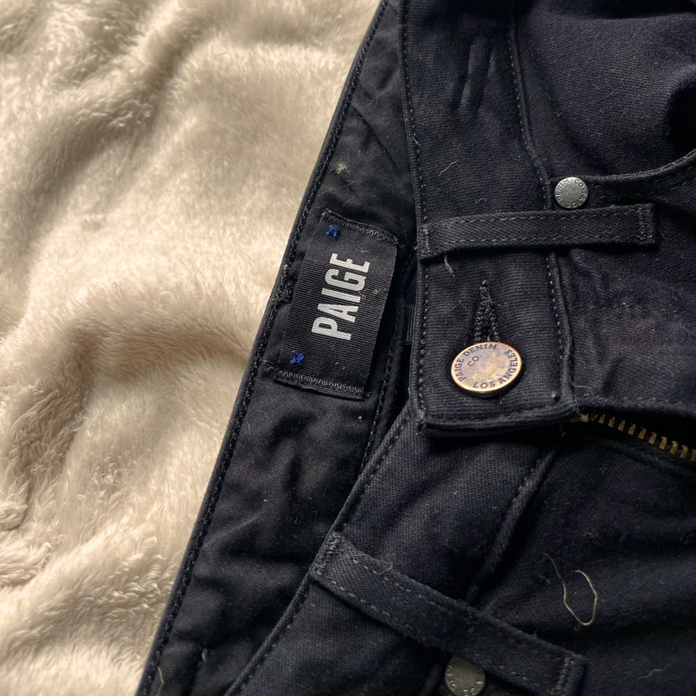 Black skinny jeans, Paige brand. Very cute and stretchy material.